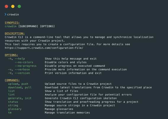 Manage and synchronize your localization resources with Crowdin CLI
